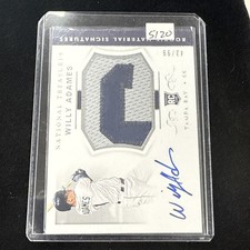 2018 Panini National Treasures - Rookie Materials Signatures Willy Adames #65...