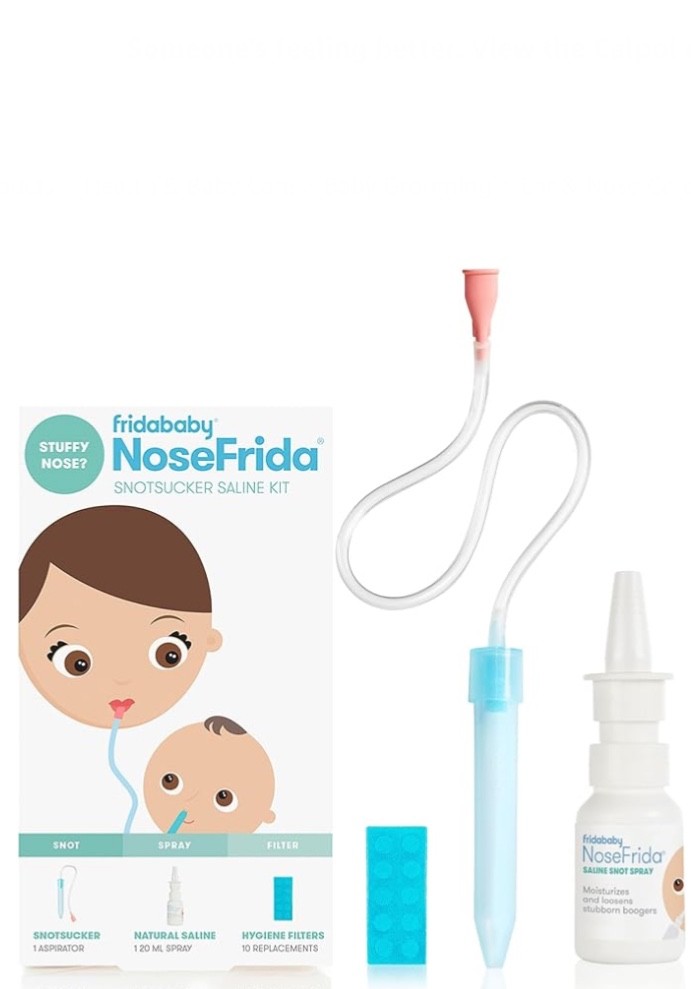 Frida Baby NoseFrida the SnotSucker Saline Kit Nasal Aspirator for Baby