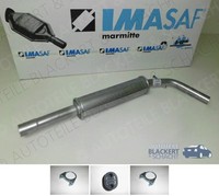 Imasaf Auspuff Mitteltopf + Anbauteile für VW Polo 1.4 16V 74KW 1996-2001