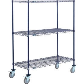 Nexel 3 Shelf Truck Nexelon 36''''W x 21''''D x 60''''H Polyurethane Swivel Casters 2