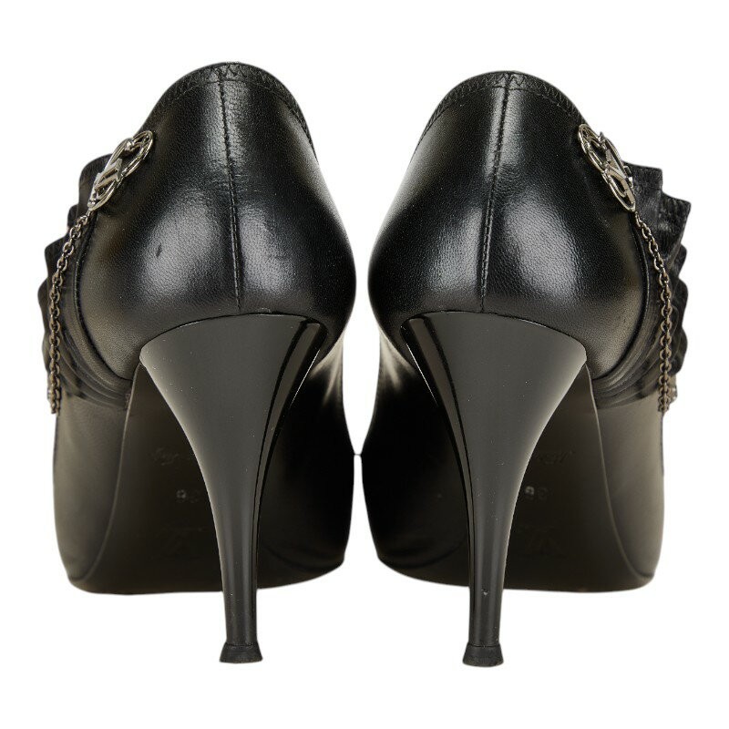 Louis Vuitton Shoes Pumps Heel EU 36.0 US 6.0 Leather Black Authentic thumbnail 5