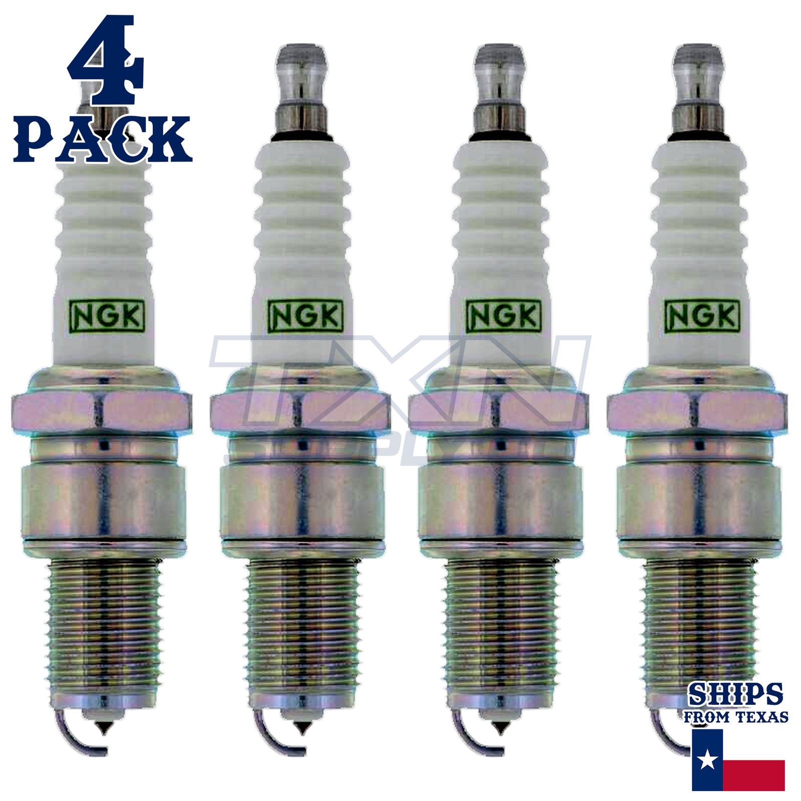 NGK 7082 Spark Plugs 4 Pack