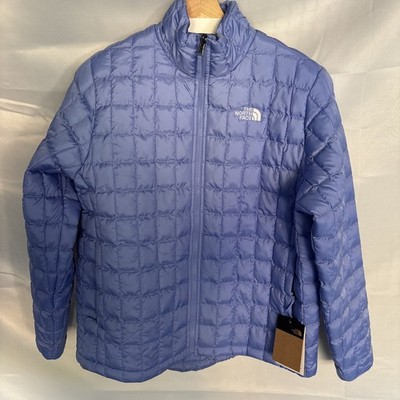 North Face Women Puffer Jacket L Blue Thermoball ECO Light Packable