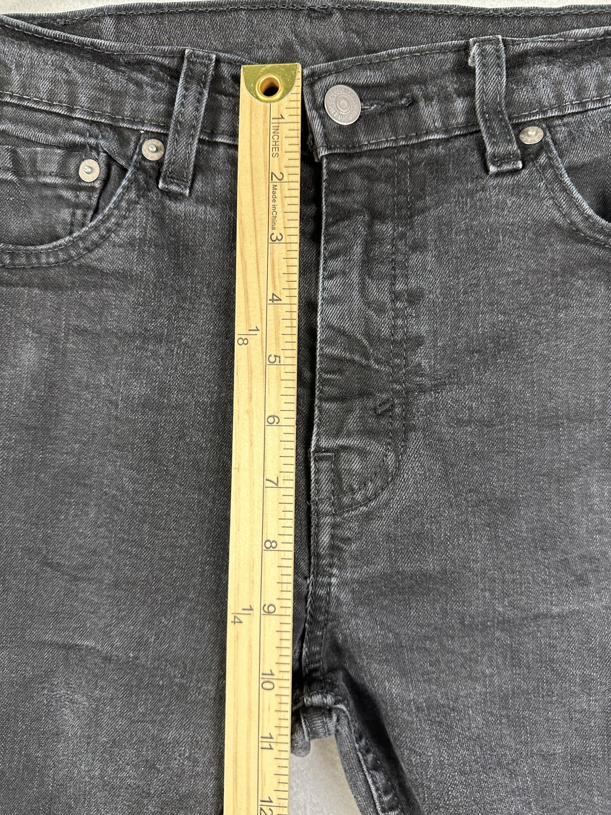 Levi's 512 Jeans Mens 32x29 Black Slim Taper Stretch Denim Pants Dark Wash thumbnail 8