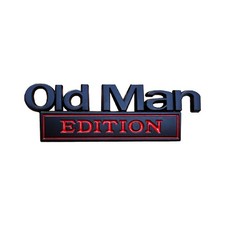 Old Man Edition Nameplate 3d Metal Emblem Universal Car Badge Chrome Us