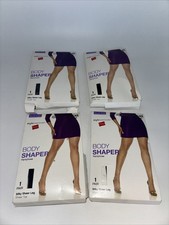 Lot of 4 Hanes Style Essentials Body Shaper Pantyhose Silky Sheer Black 3X / 4X
