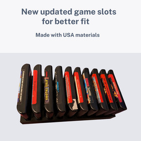 10 Game Cartridge Holder for Sega Genesis - Mega Drive Game Organizer Tray stand