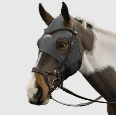 Fenwick Liquid Titanium Therapeutic Horse Mask Calming, Grey, Medium