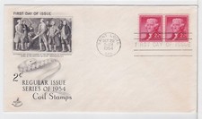 TurtlesTradingPost -&nbsp;Thomas Jefferson 2 Cent  Coil #1055A- 1954 FDC Artcraft