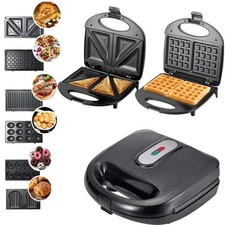 3 IN 1 Panini Press Grill Sandwich Maker Toaster Extra Large Non-Stick Plates UK