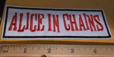 Alice In Chains Embroidered  Sew/Iron On Band Patch