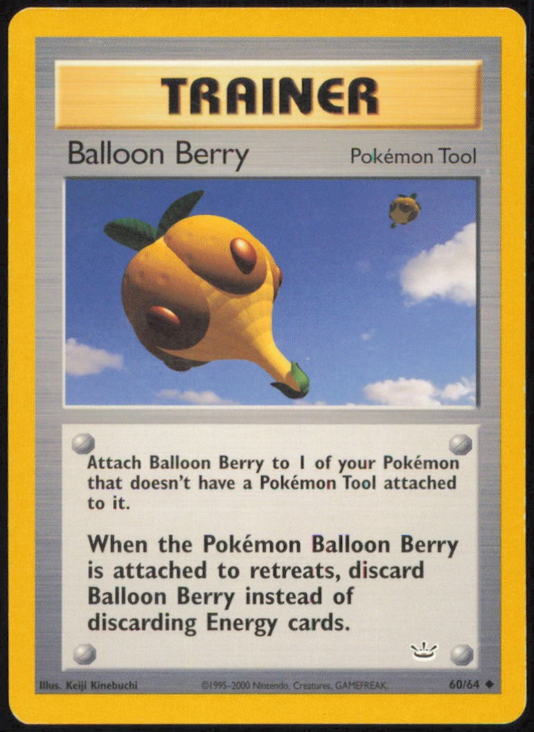 BALLOON BERRY 60/64 UNCOMMON NEO REVELATION POKEMON UNLIMITED NEAR MINT