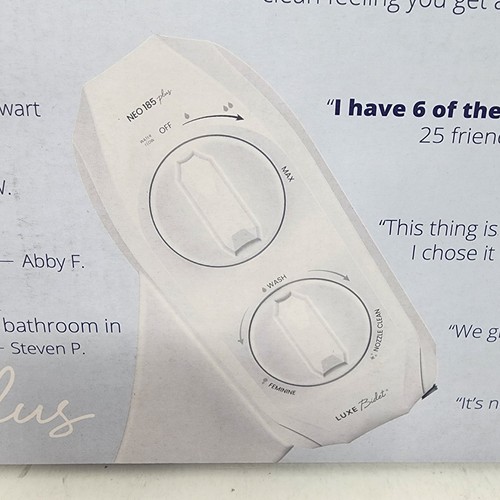 NEO 185 Plus Luxe Bidet Toilet Attachment Advanced 360 Self Cleaning Dual Nozzle - Picture 2 of 13