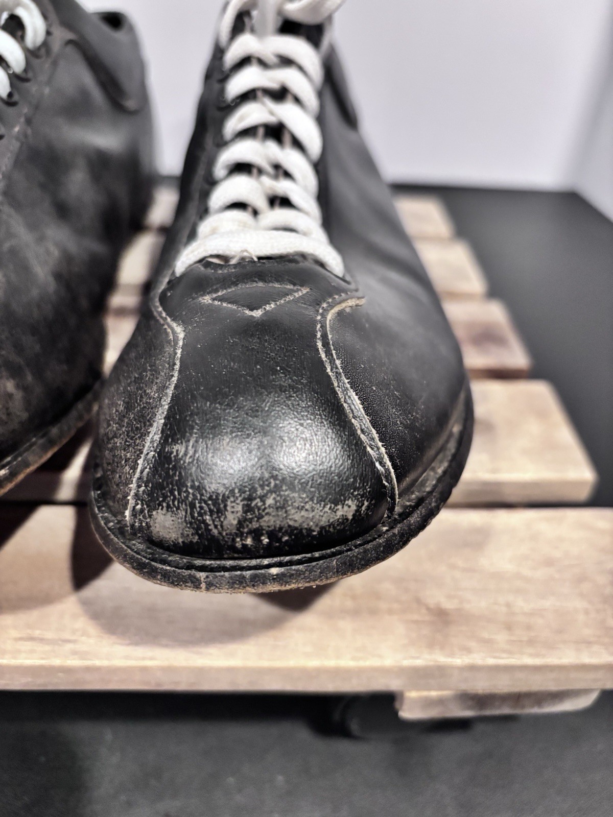 Vintage Spot-Bilt Leather Metal Cleats Men’s Size 11-Black - Mid Century - Rare