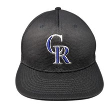 OC Sports Youth Strapback Hat Black Colorado Rockies MLB Embroidered Logo