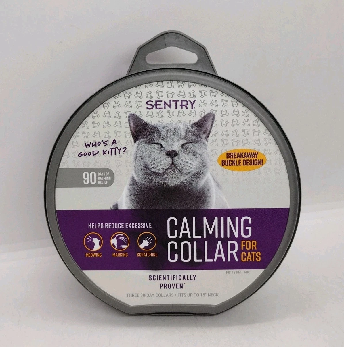 Sentry Industries Calming Collar for Cats 3 Count Purple New $35.00