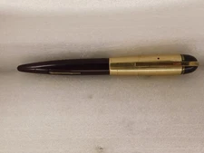 Vintage 1/10 14K Gold Filled Cap Eversharp "Skyline" Fountain Pen Burgundy Base