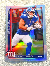 2025 Topps Chrome Cam Skattebo Silver Refractor RC #331 SP Giants