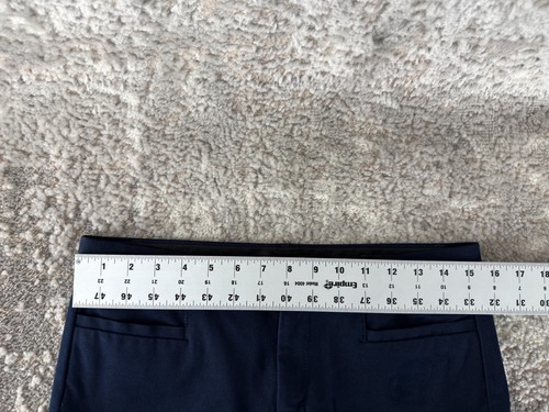 Banana Republic Petite Größe 4P Karriere Stretch vorne flach marineblau Hose Knopf Reißverschluss - Bild 3 von 11