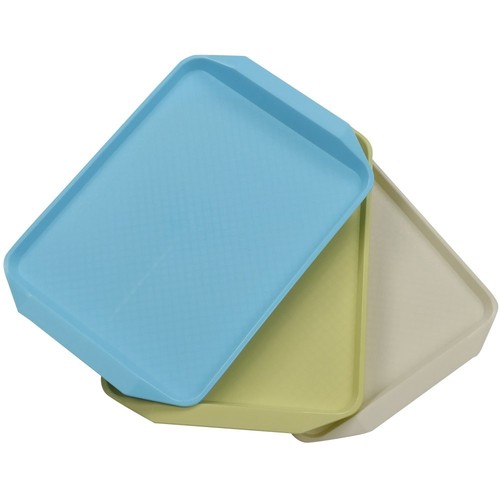 3 Pack Rectangular Fast Food Trays, Colored Serving Tray - Picture 3 of 7