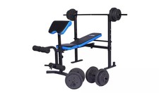 Men’s Health Pro Fitness Folding Multi Gym Weight Bench With 50kg Weights
