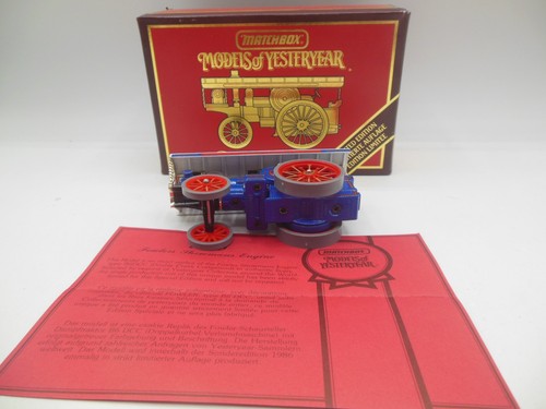 Matchbox Yesteryear Y19 1905 Fowler Showmans Engine in Blue - Picture 6 of 12