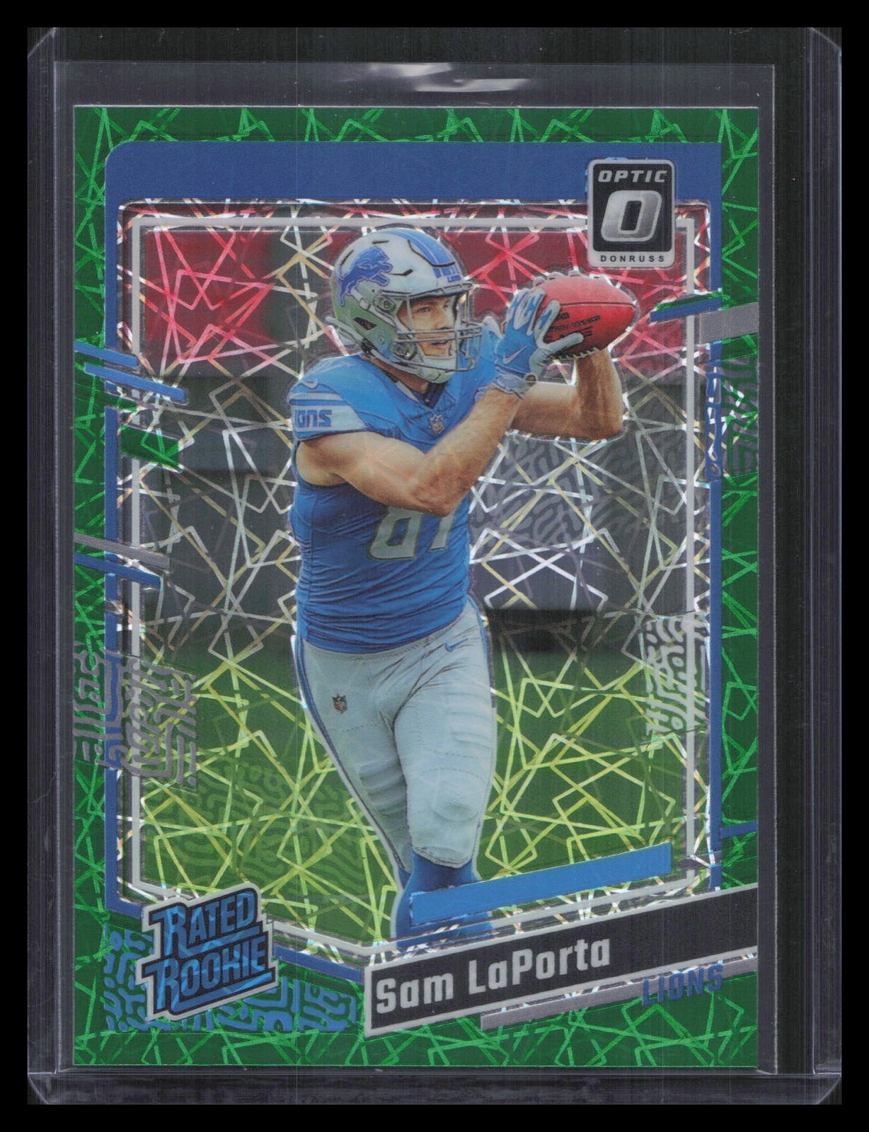 2023 Donruss Optic #237 Sam LaPorta Green Velocity