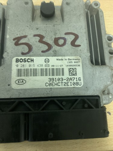 KIA CEED ENGINE CONTROLE UNIT ECU 39103-2A716 0281015438 - Picture 2 of 8