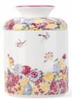 Porcelain Round Flower Bloom Tissue Box Holder-5'' x 7''H