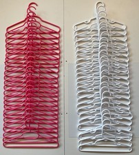 Kids Clothes Hangers, Pink and White, Lot of 50 FREE SHIPPING Awesome