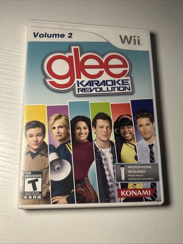 Karaoke Revolution Glee Volume 2 (Nintendo Wii, 2011) CIB Complete Game/No Mic