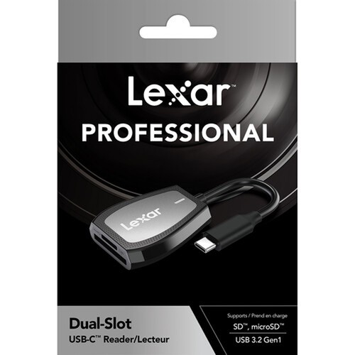 Lexar Pro USB-C Dual-Slot Reader (LRW470U-RNHNU) - Bild 8 von 8