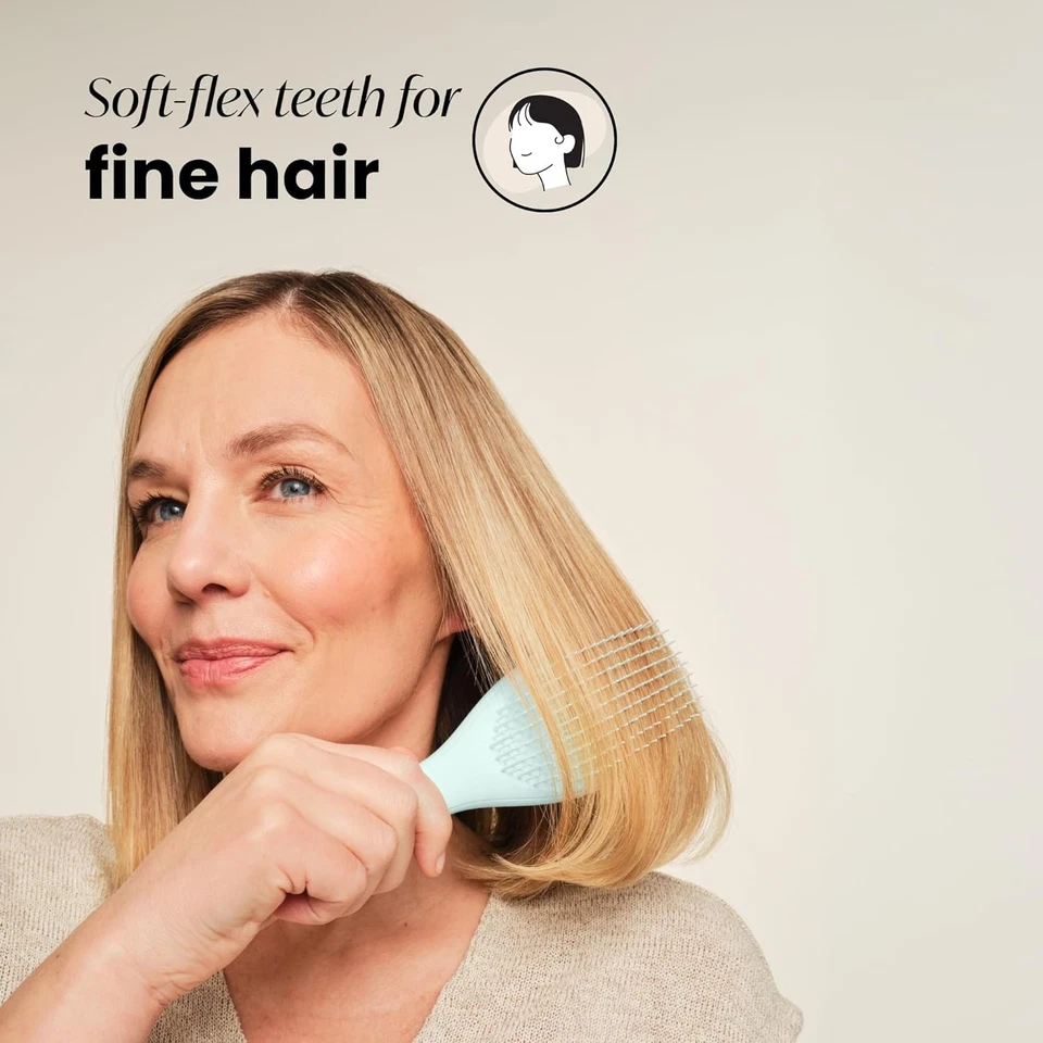 Tangle Teezer Fine & Fragile Ultimate Detangler Brush, Dry Regular, Ice Blue - Image 3 of 4