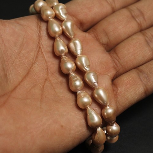 12x8mm Taiwan Baroque Pearls Drop - Picture 11 of 17