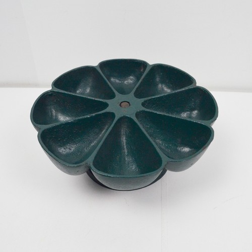 Star Nail Cup Cast Iron Rotating Caddy Hardware Store Bin Tray Cobbler Green