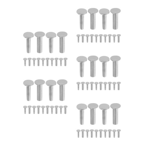 14 Pairs Knife Handle Rivets: Knife Handle Bolt Rivets DIY Cutlery Repair - Picture 20 of 20