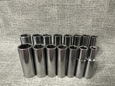 Craftsman 15pc 38 Drive 6pt Deep Socket Lot Sae And Metric Cmmt Craftsman 15pc 38 Drive 6pt Deep Socket Lot Sae And Metric Cmmt