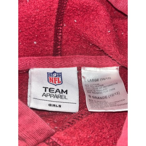Girls NFL Team Apparel Redskins Hoodie Pullover Graphic Logo Kids Size Large - Picture 3 of 5