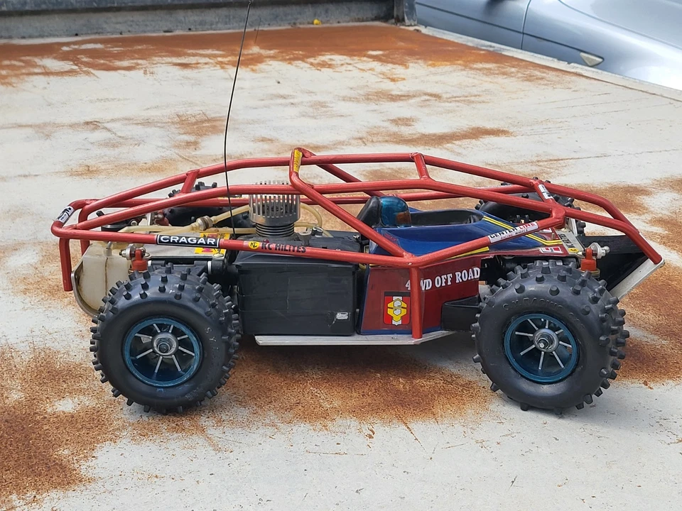 Vintage Kyosho Rarität Verbrenner Buggy mit Käfig Voll Metall und Enya 21 X - Bild 2 von 4