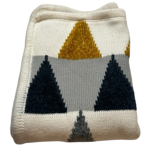 Pottery Barn Kids Triangles Chenille Babydecke Mehrfarbig - Bild 8 von 20