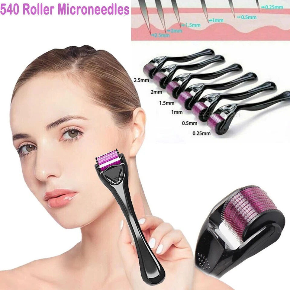 Derma Roller 540 Nadeln Roller für Haarwachstum Hautpflege Körper Behandlung - Bild 2 von 4