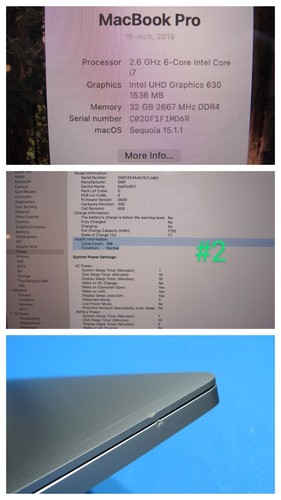 Apple MacBook Pro A2141 16" i7-9750H 2,6Ghz 32GB 1TB SSD PRO 5500M MVVL2LL/A - Bild 22 von 24