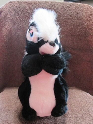 Vintage Walt Disney Store Bambi Flower The Skunk Stuffed Animal 12” Plush Toy