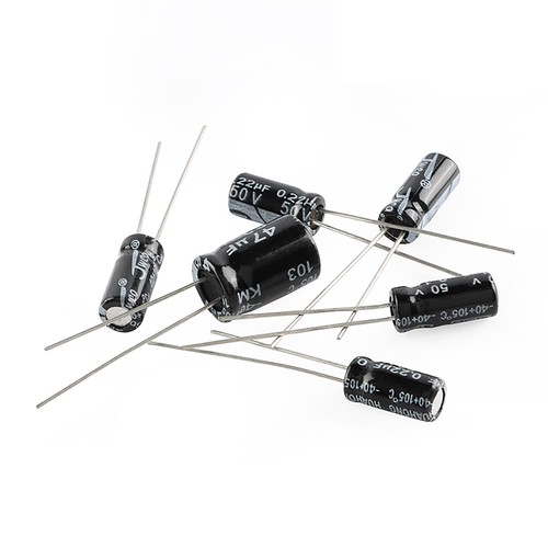 Condensadores Electrolíticos Radiales 6.3V a 450V, 0.1uF a 10000uF 105°C - Imagen 2 de 7