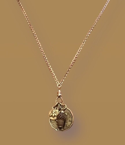 Nuevo Acolchado Beeler Victoriano Luto Dije de Cabello Dorado Reloj Cadena Collar Abeja - Imagen 8 de 8