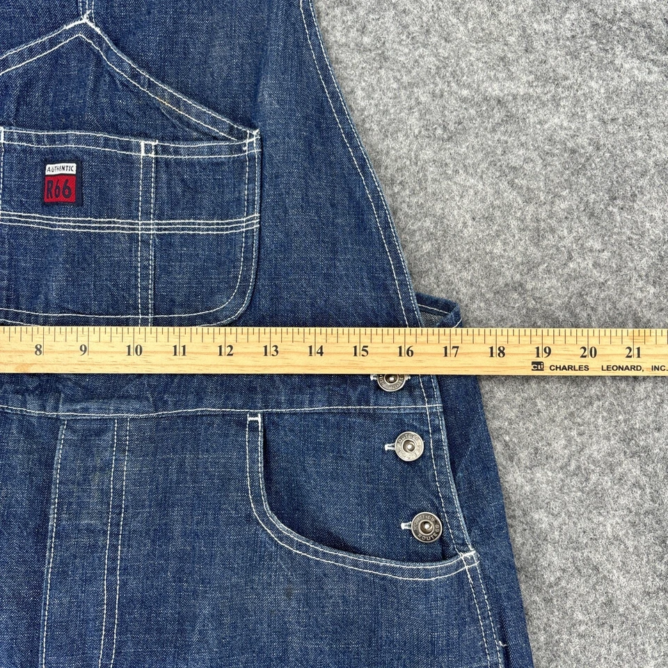 Pantalones cortos Route 66 para mujer 11/12 azul Jean baberos pantalones cortos vintage Y2K Foto 4 de 4