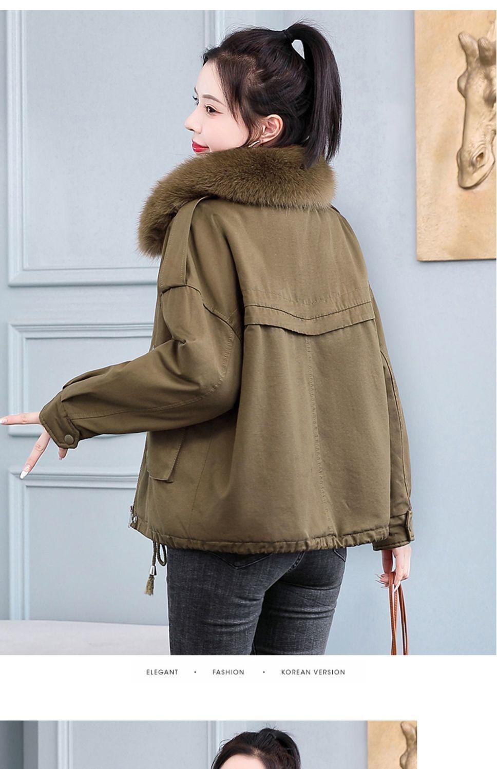 Enara Coat | Women’s Winter Belted Short Coat with Faux Fur Cuffs main image 1