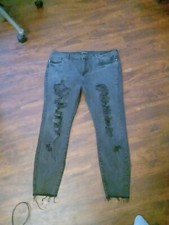 Forever 21 size 16 women black straight leg jeans
