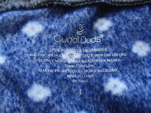 Cuddl Duds Pants Womens L Pajama Bottoms Fleece Stretch Sleepwear - Imagen 5 de 5
