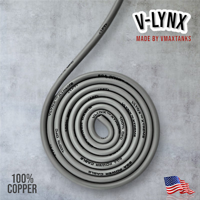 6 Gauge AWG OFC Silver Power Ground Wire VLYNX Car Audio Solar Sold By The Foot